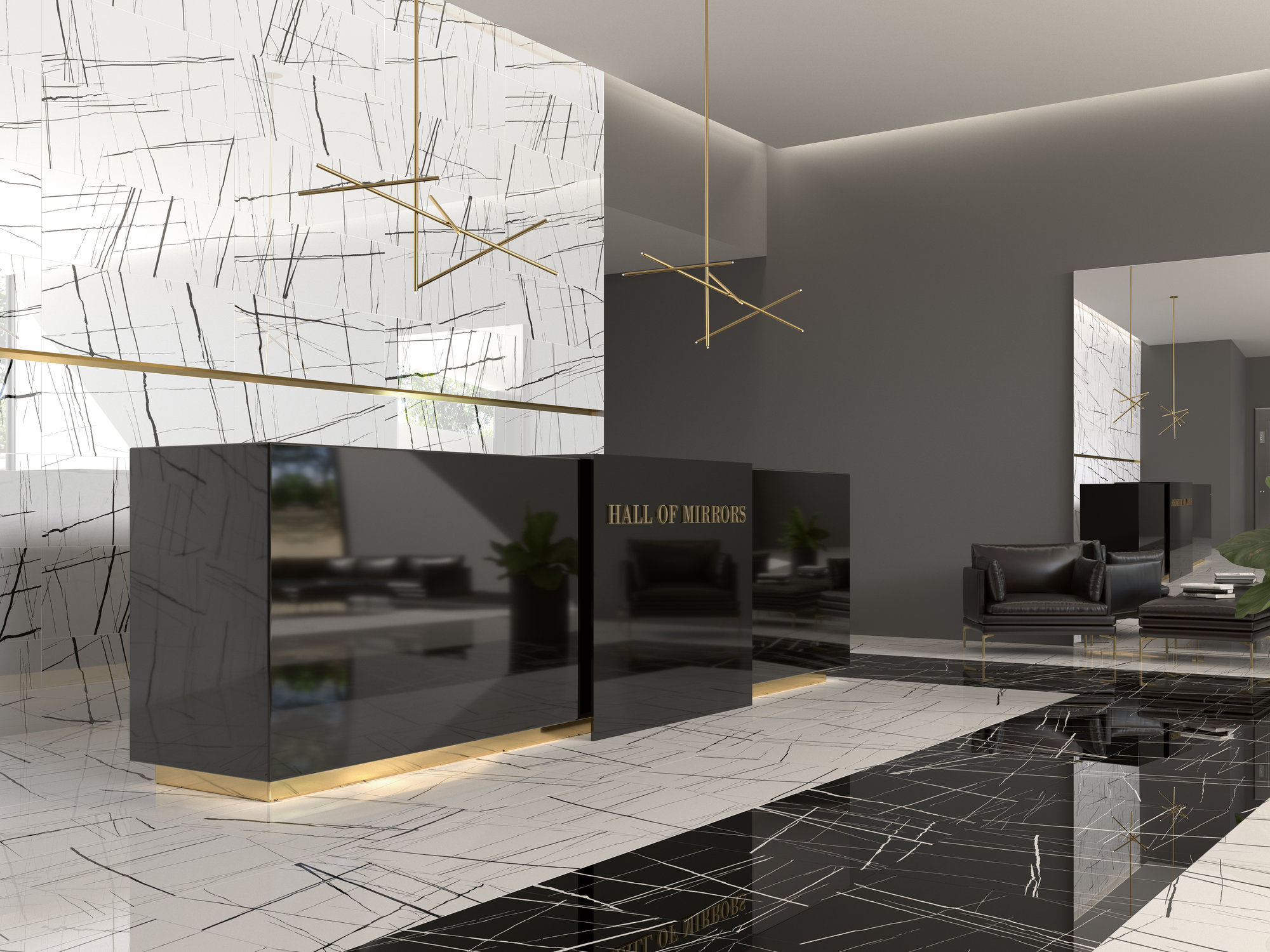 Ape Grupo Коллекция MOONLIGHT White Pol 75*75 см (J15) в интерьере